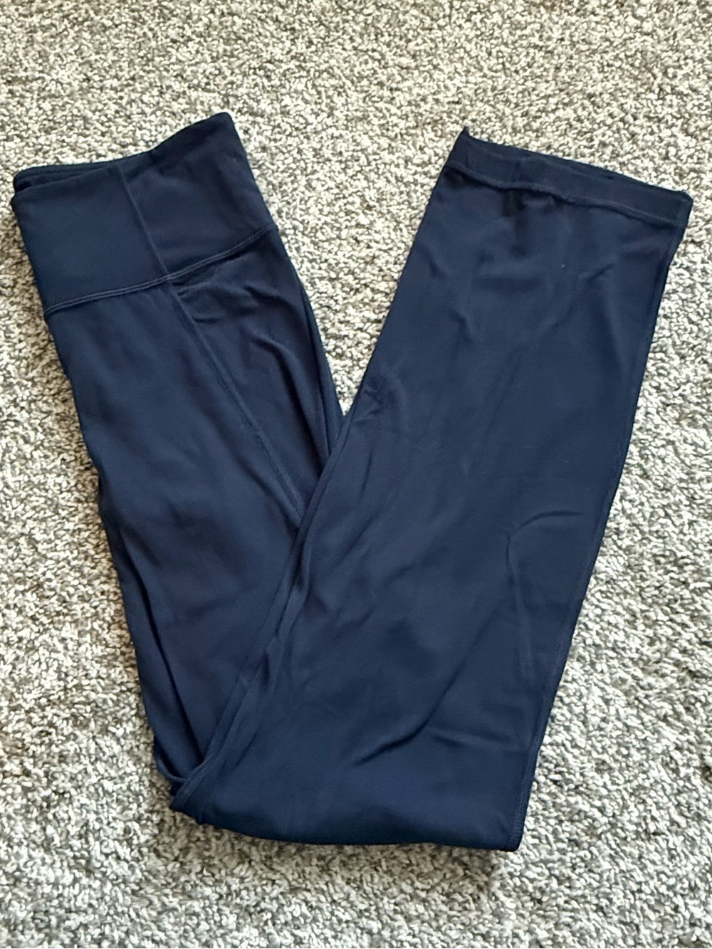 Athleta Women’s Navy High Rise Leggings Straight Leg Yoga Pants Size M
